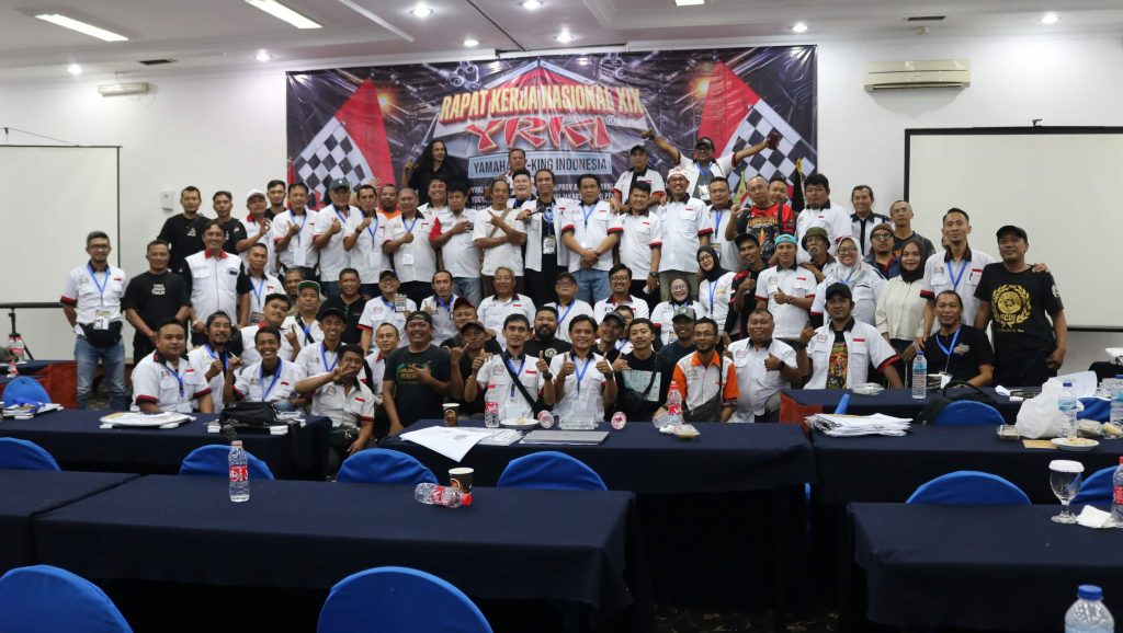 Banner Resmi Rapat Kerja Nasional Xix Yamaha Rx King Indonesia 2026 Di Hotel Puri Jaya Jakarta